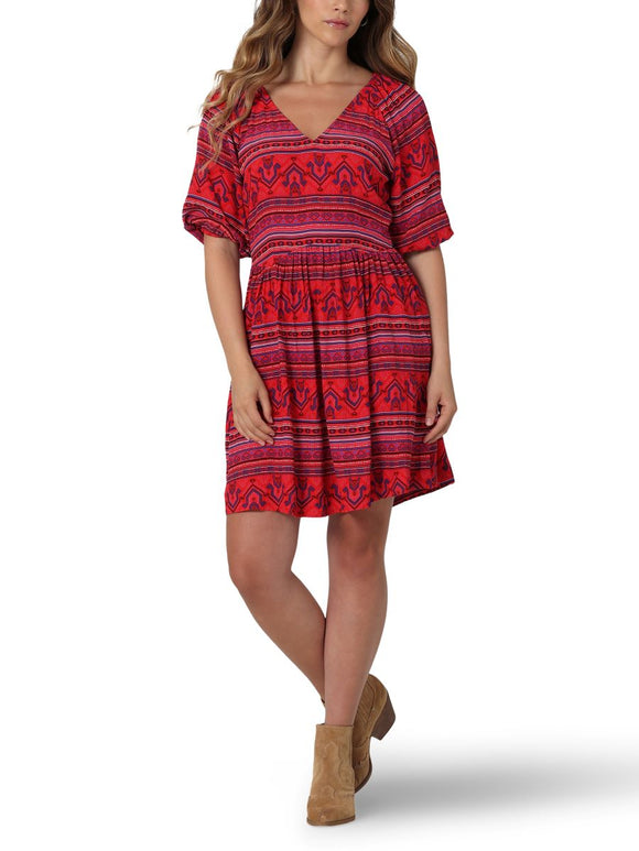 Retro™ Red & Pink Southwest Dress by Wrangler®
