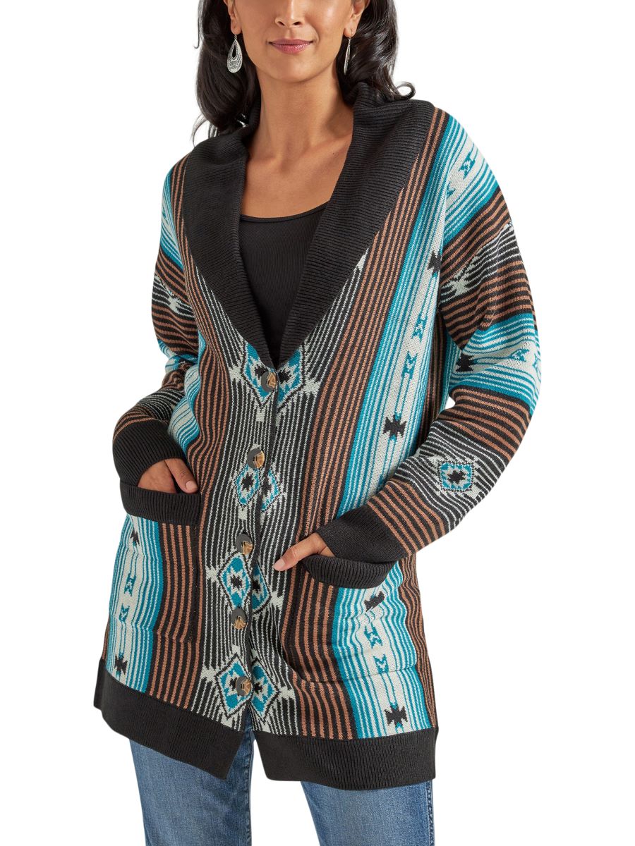 Western Cardigan Women's Sweater by Wrangler®