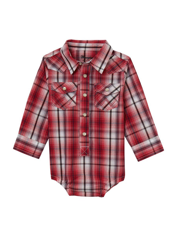 Red Plaid Boy's Infant Shirt by Wrangler®