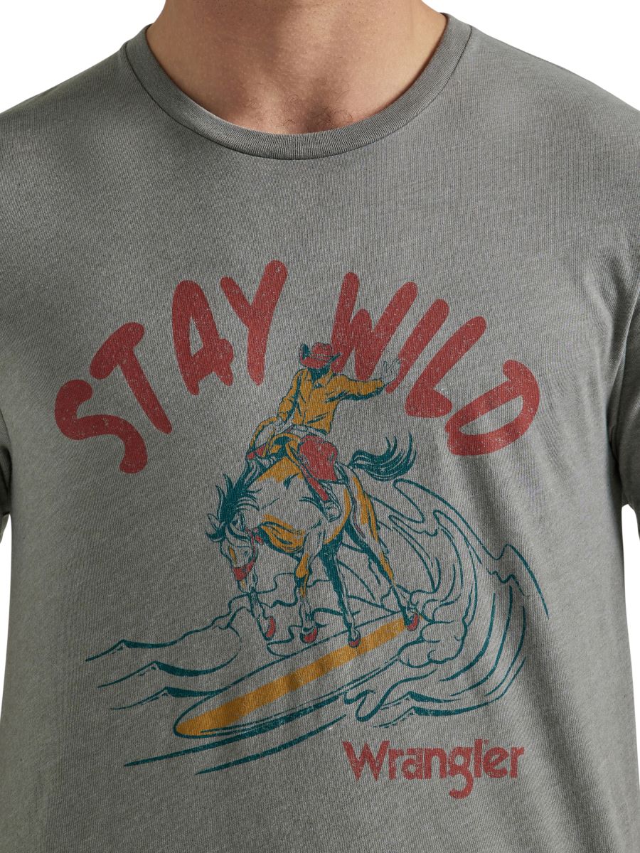 'Stay Wild' Men's T-Shirt by Wrangler®