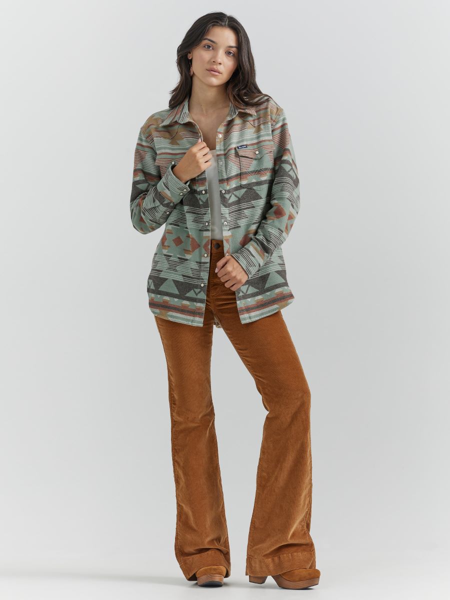Southwest Retro™ Heavy Flannel Women's Shirt by Wrangler®
