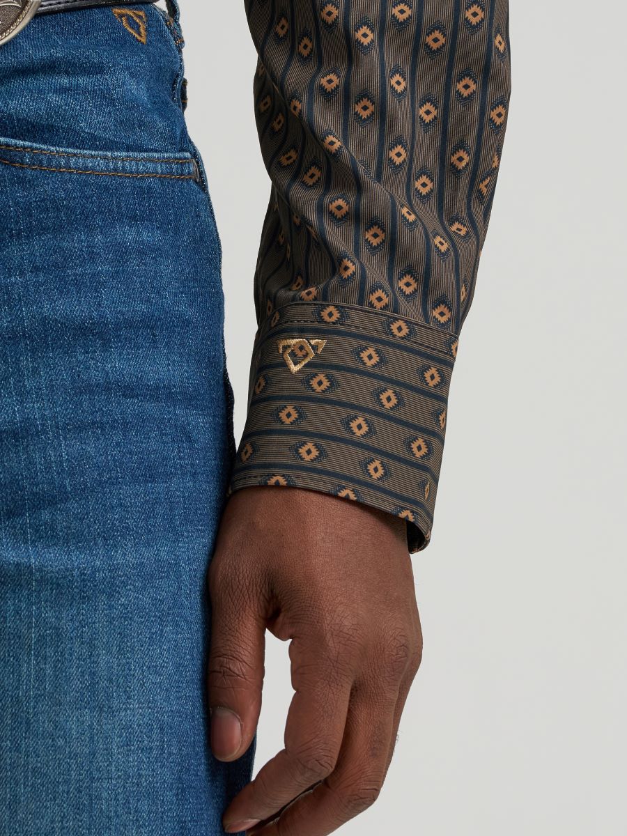 Cody Johnson™ Collection Hickory Geoprint Men's Shirt by Wrangler®