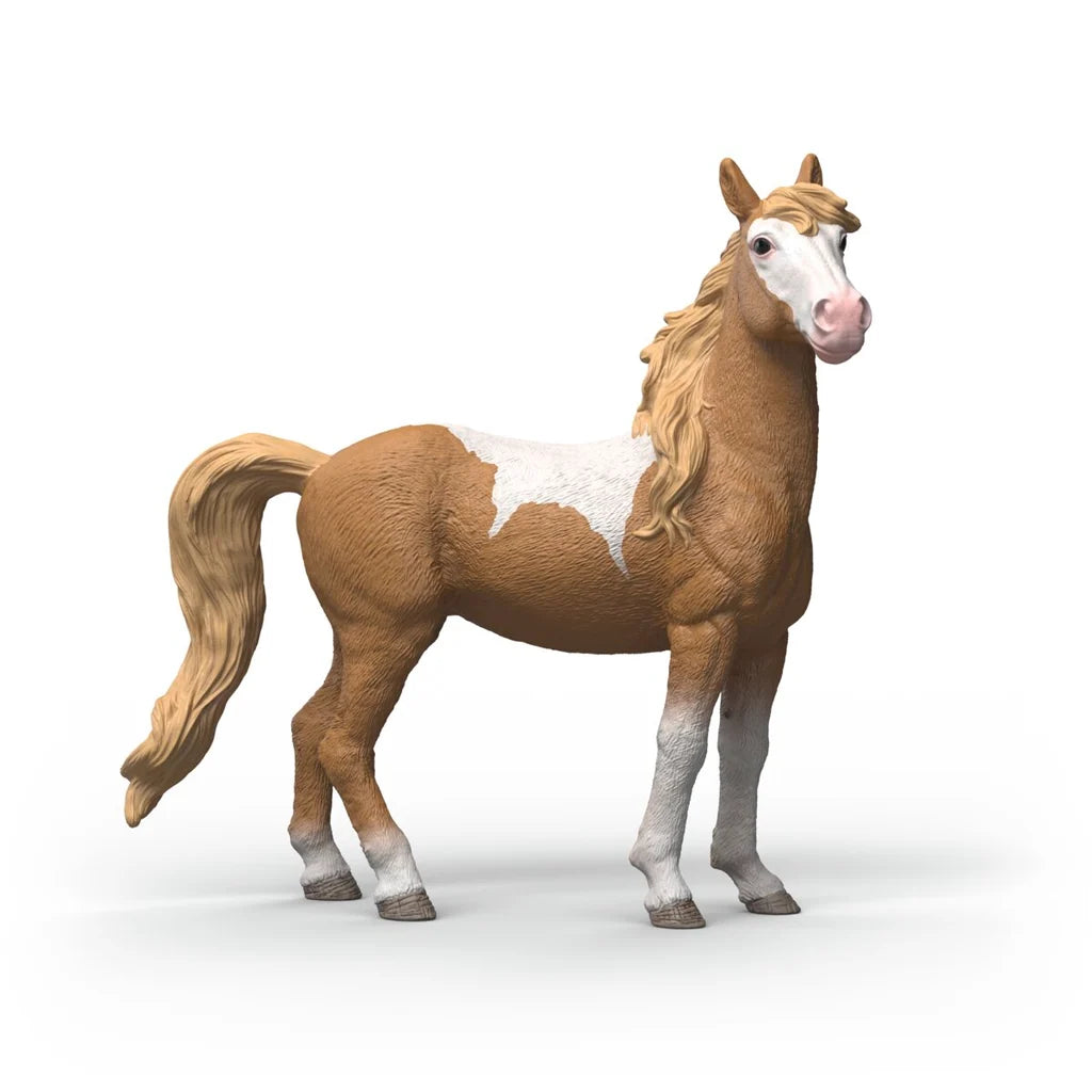 Mustang mare figurine from Schleich on a white background