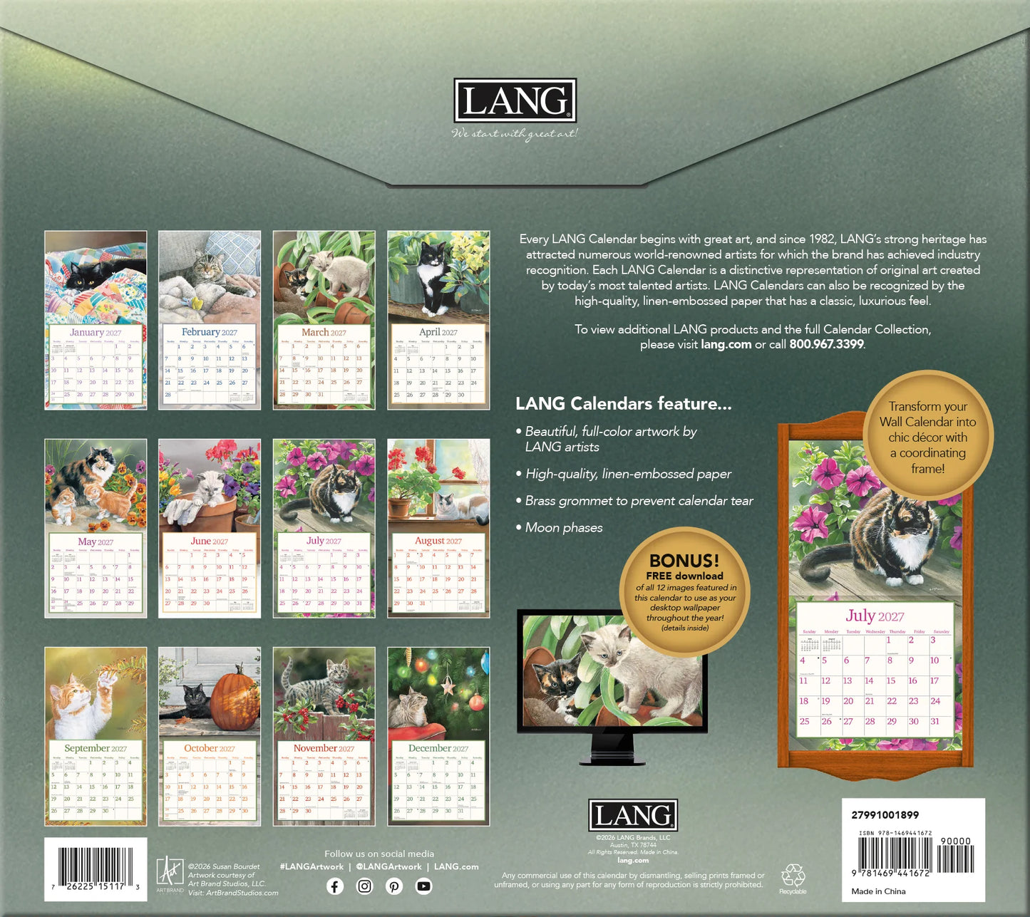 2027 Calendars by LANG®