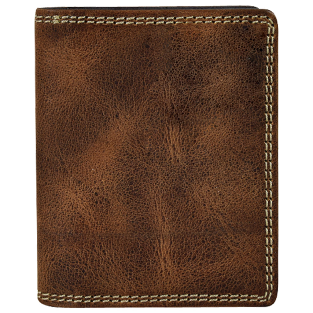 Brown Oiltan Bi-fold Men's Wallet by Justin®