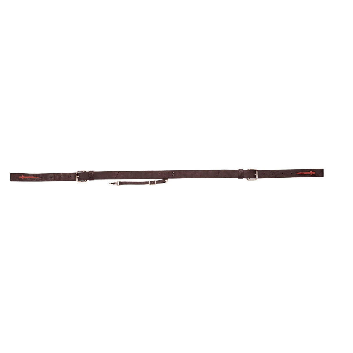 brown nylon rear cinch for western saddle on a white background