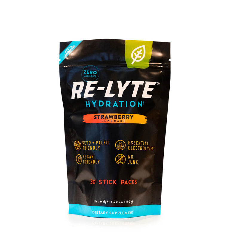 Re-Lyte Hydration Strawberry Lemonade package on a white background