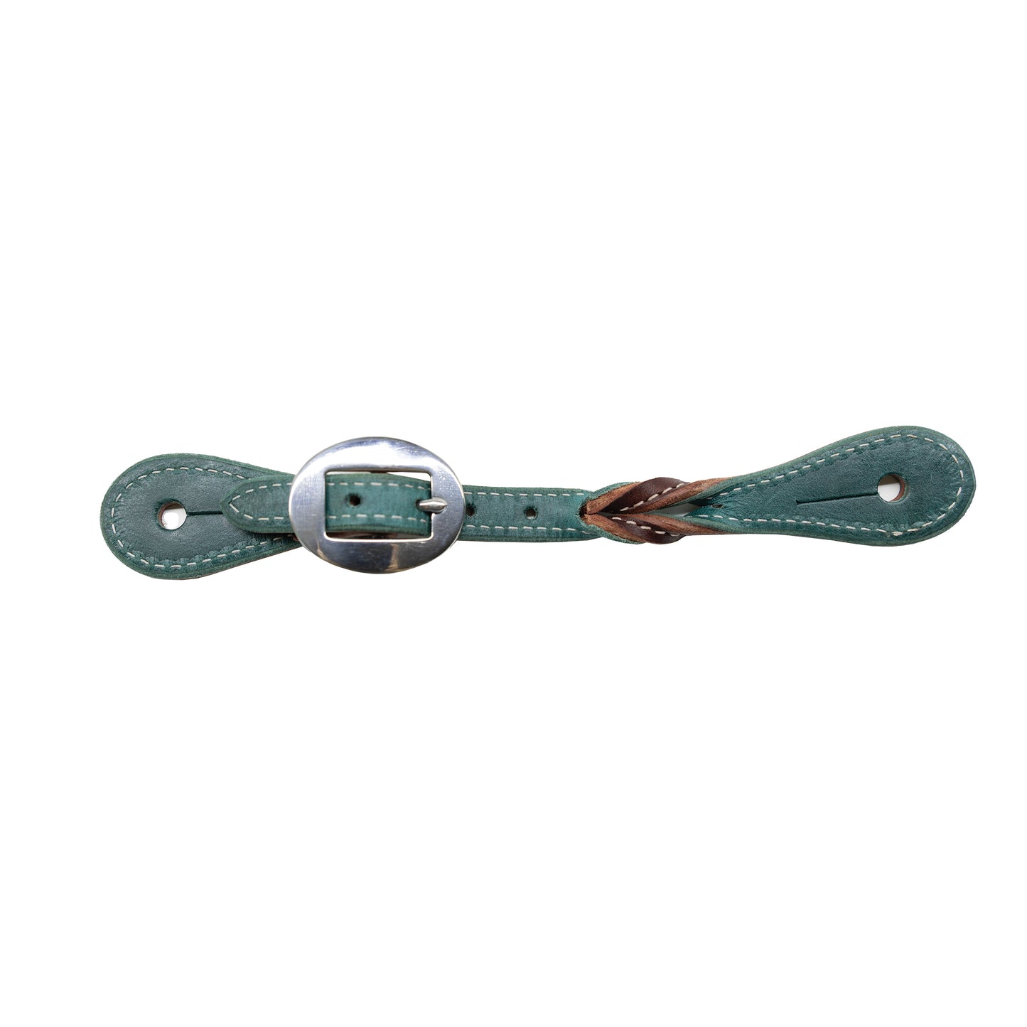 Burgundy and Emerald Twist Women's Spur Straps by Professional's Choice®