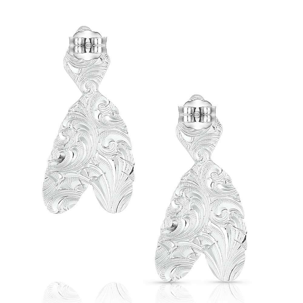'Diamond Blues' Feather Earrings by Montana Silversmiths®