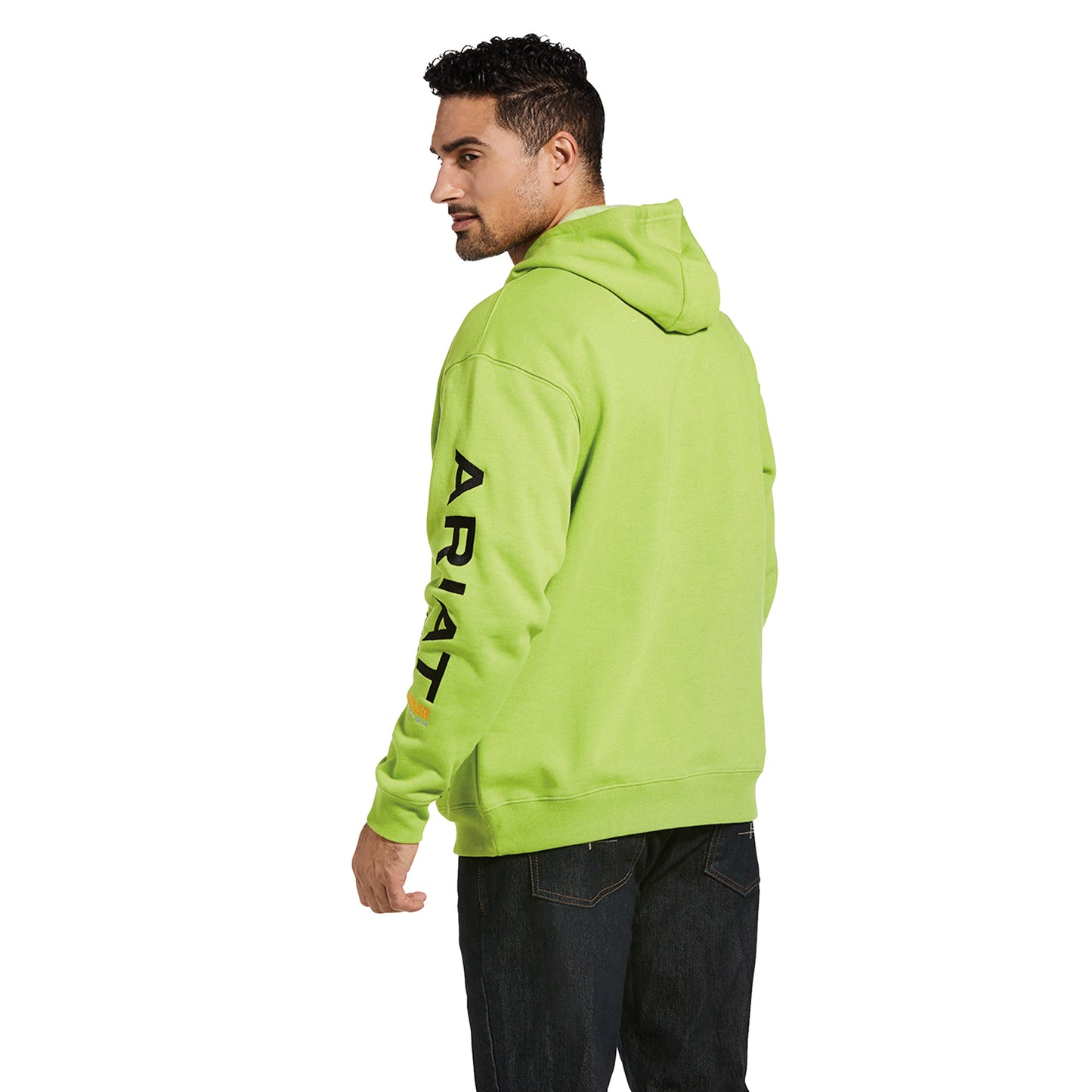 Neon Green Rebar™ Graphic Men's Hoodie by Ariat®