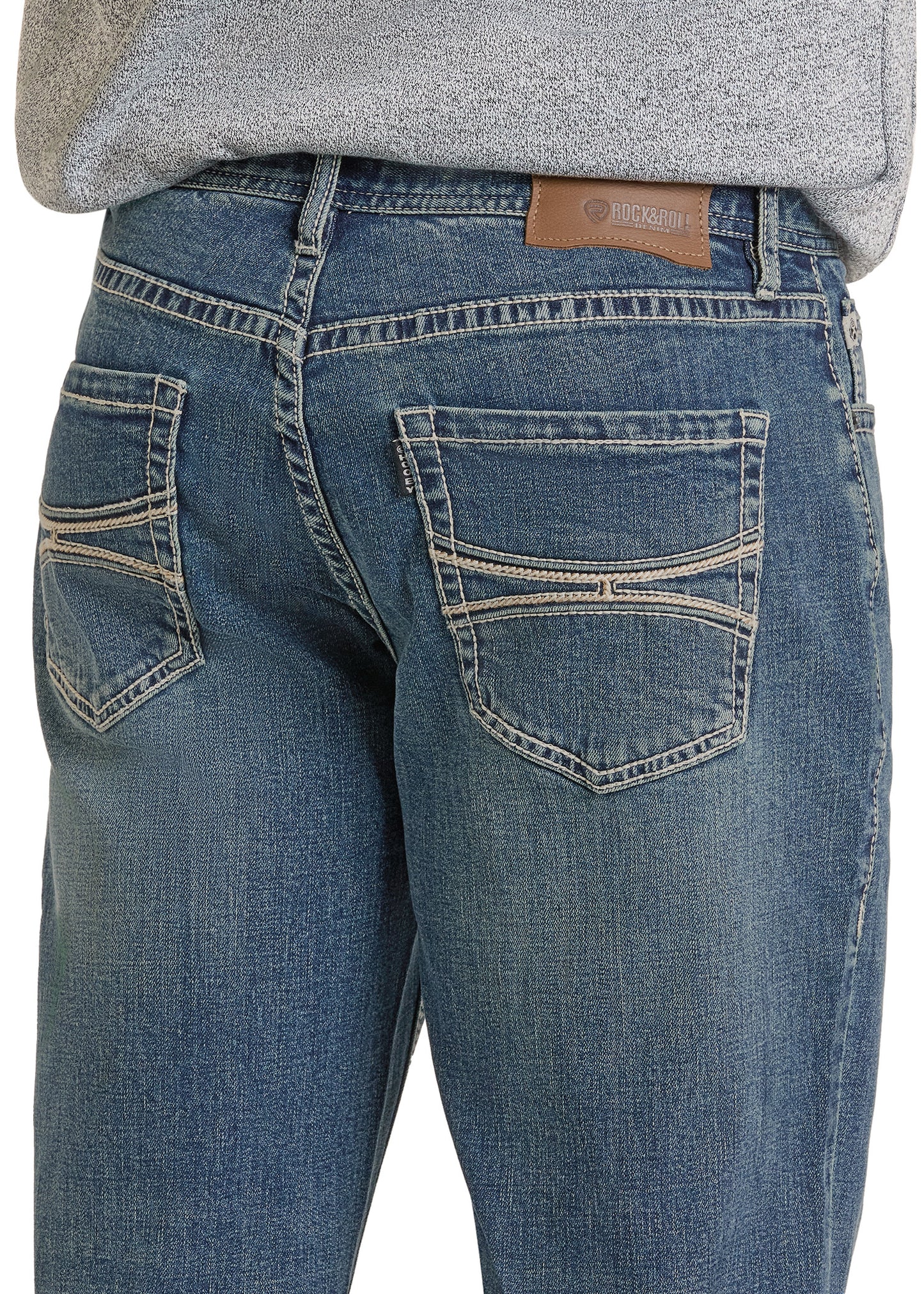 Hooey® Medium Vintage Double Barrel Stackable Boot Leg Men's Jean by Rock & Roll Denim®