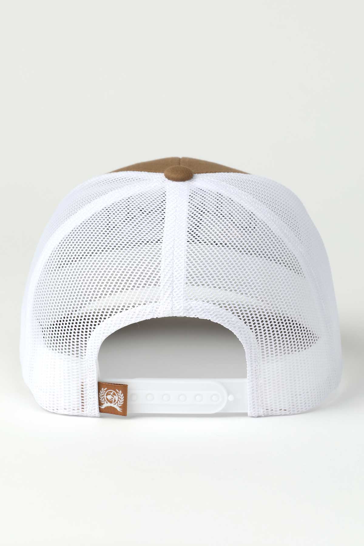 Tan & White Embroidered Women's Cap by Cinch®