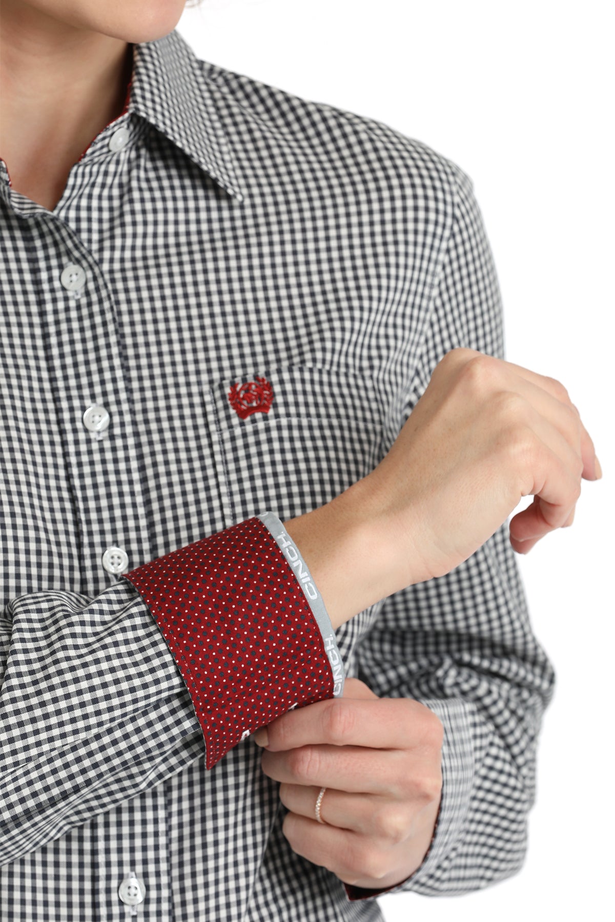 Black & White Check Women's Shirt by Cinch®