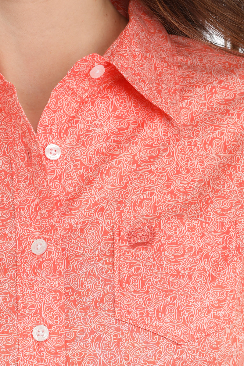 Stretch Coral Paisley Women's Shirt by Cinch®