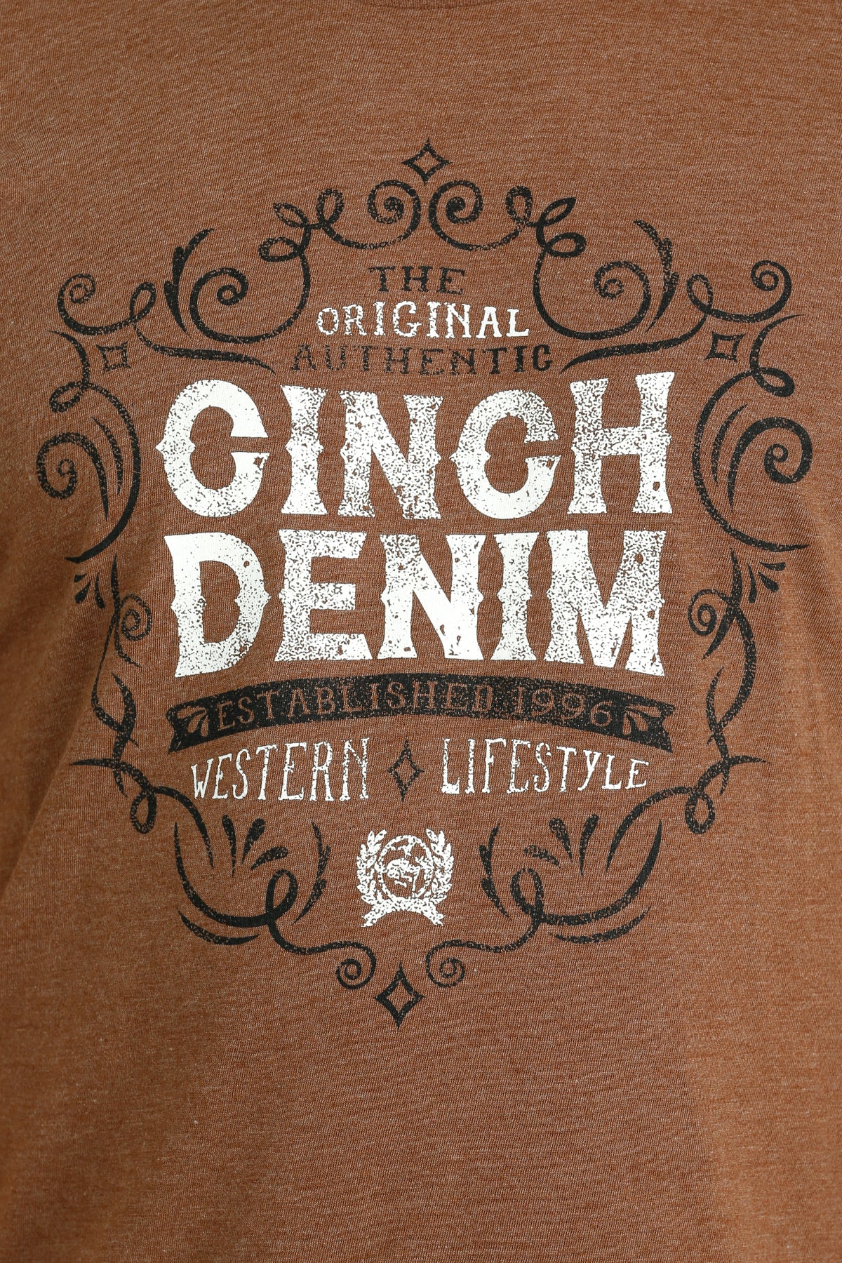 Copper Brown 'Authentic' Men's T-Shirt by Cinch®