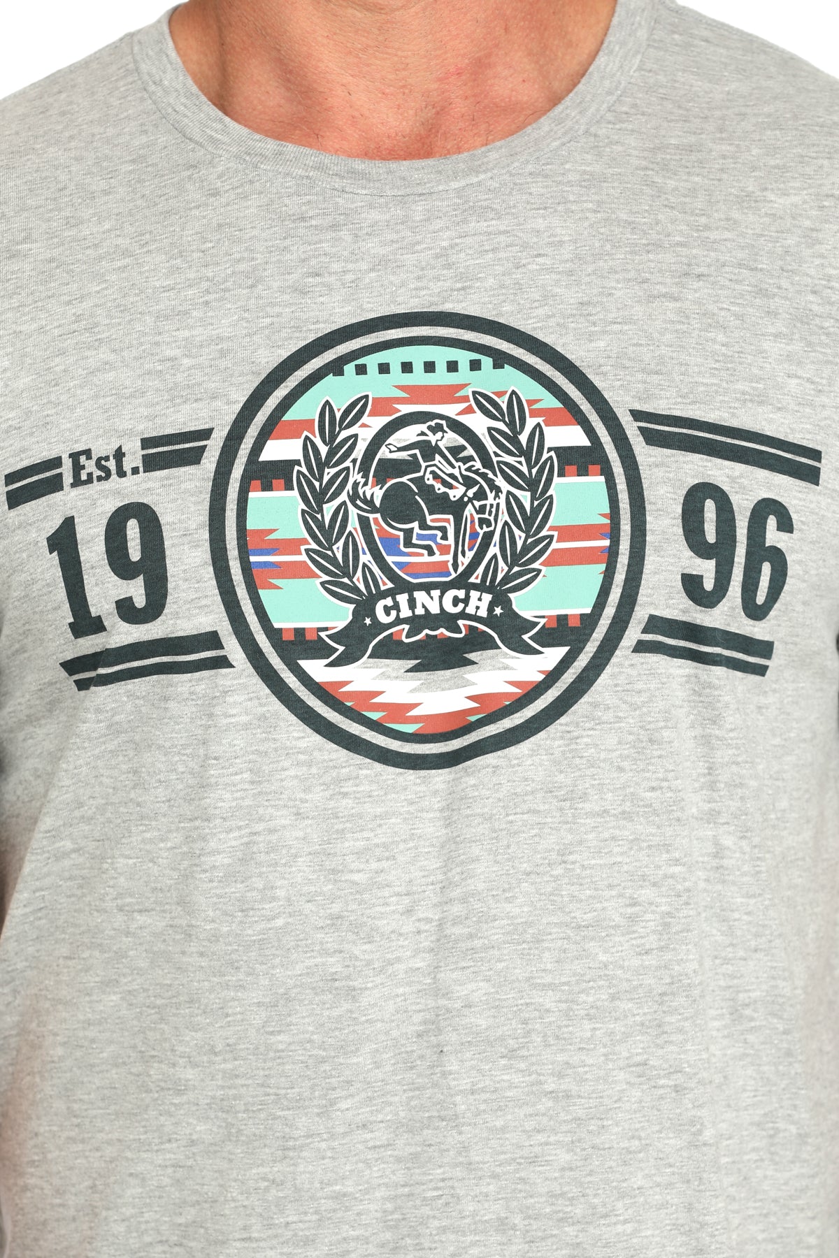 Grey '1996' Men's T-Shirt by Cinch®