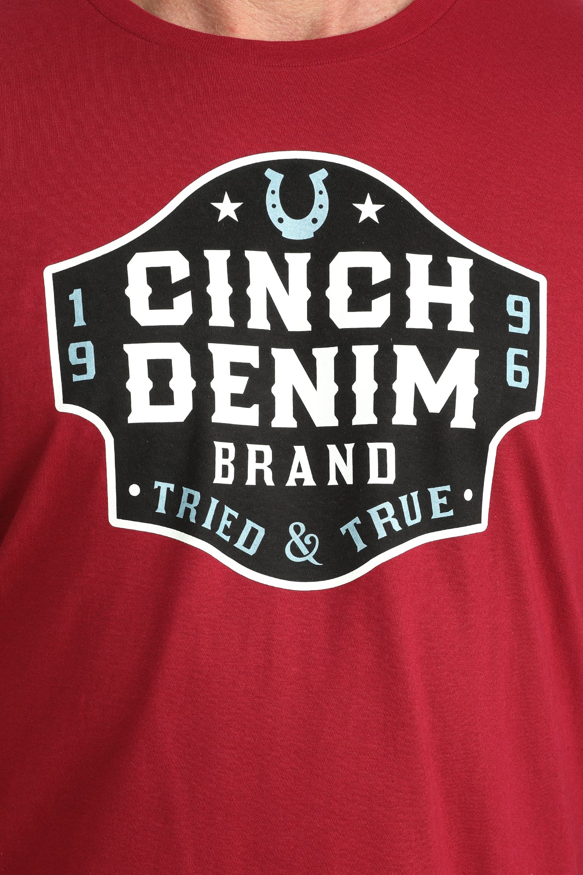 Cranberry 'Cinch Denim' Men's T-Shirt by Cinch®