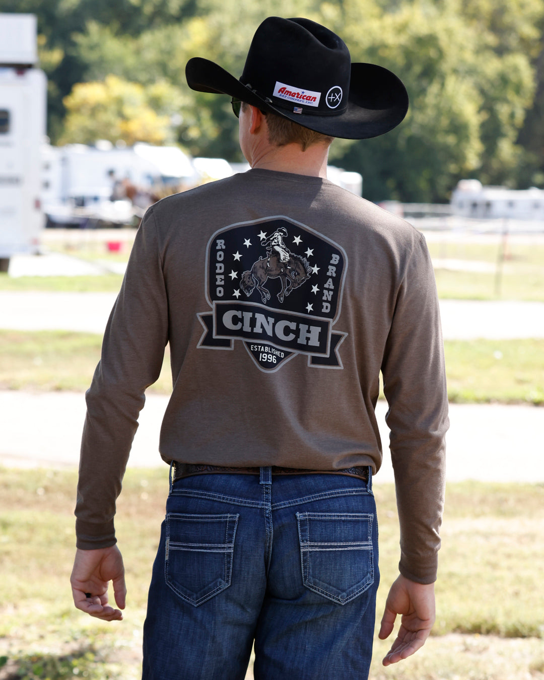 Brown Bronc Men's Long Sleeve Shirt by Cinch®