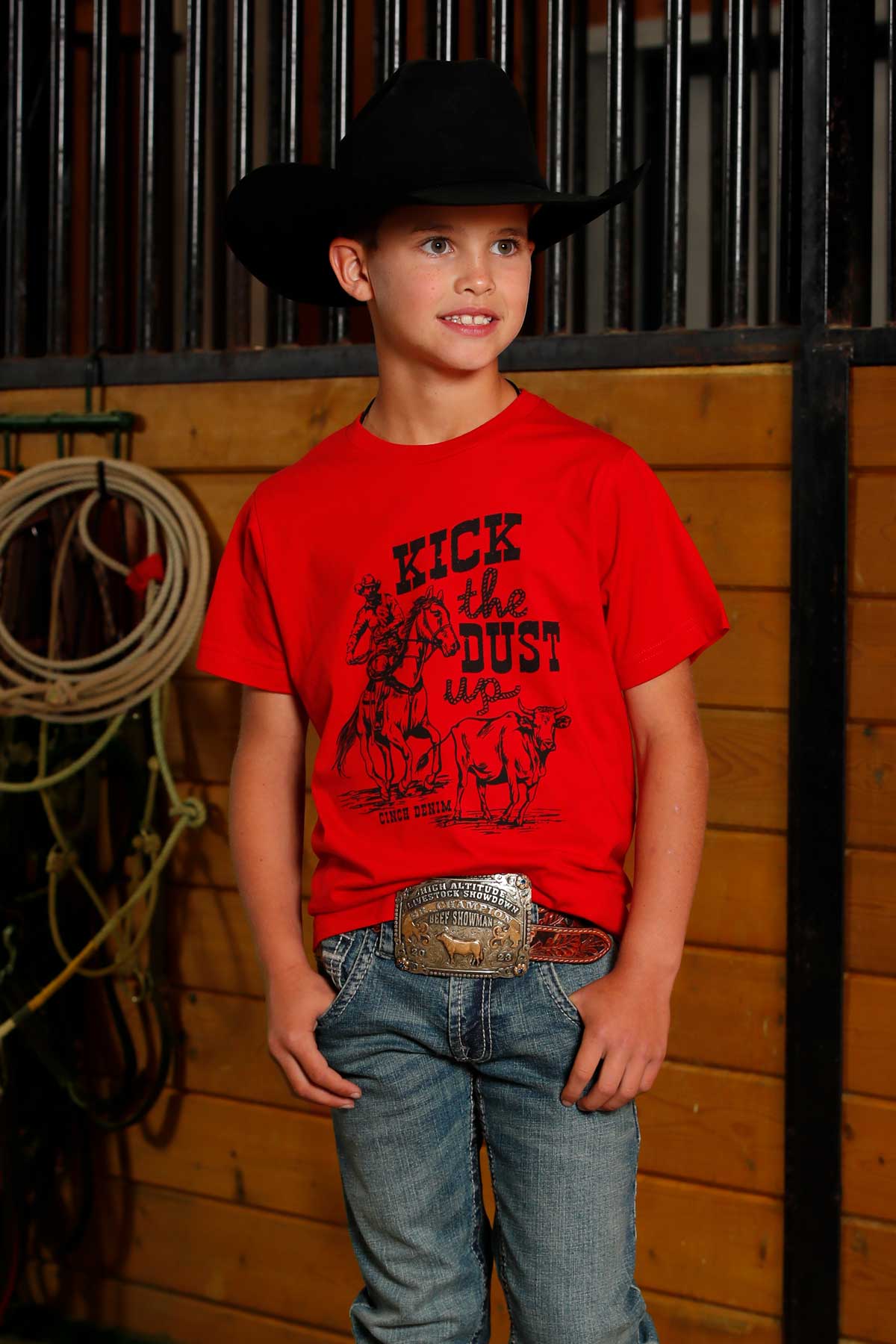 'Kick The Dust Up' Boy's T-Shirt by Cinch®