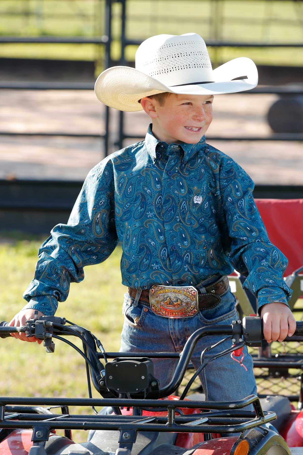 Midnight Blue Paisley Boy's Shirt by Cinch®
