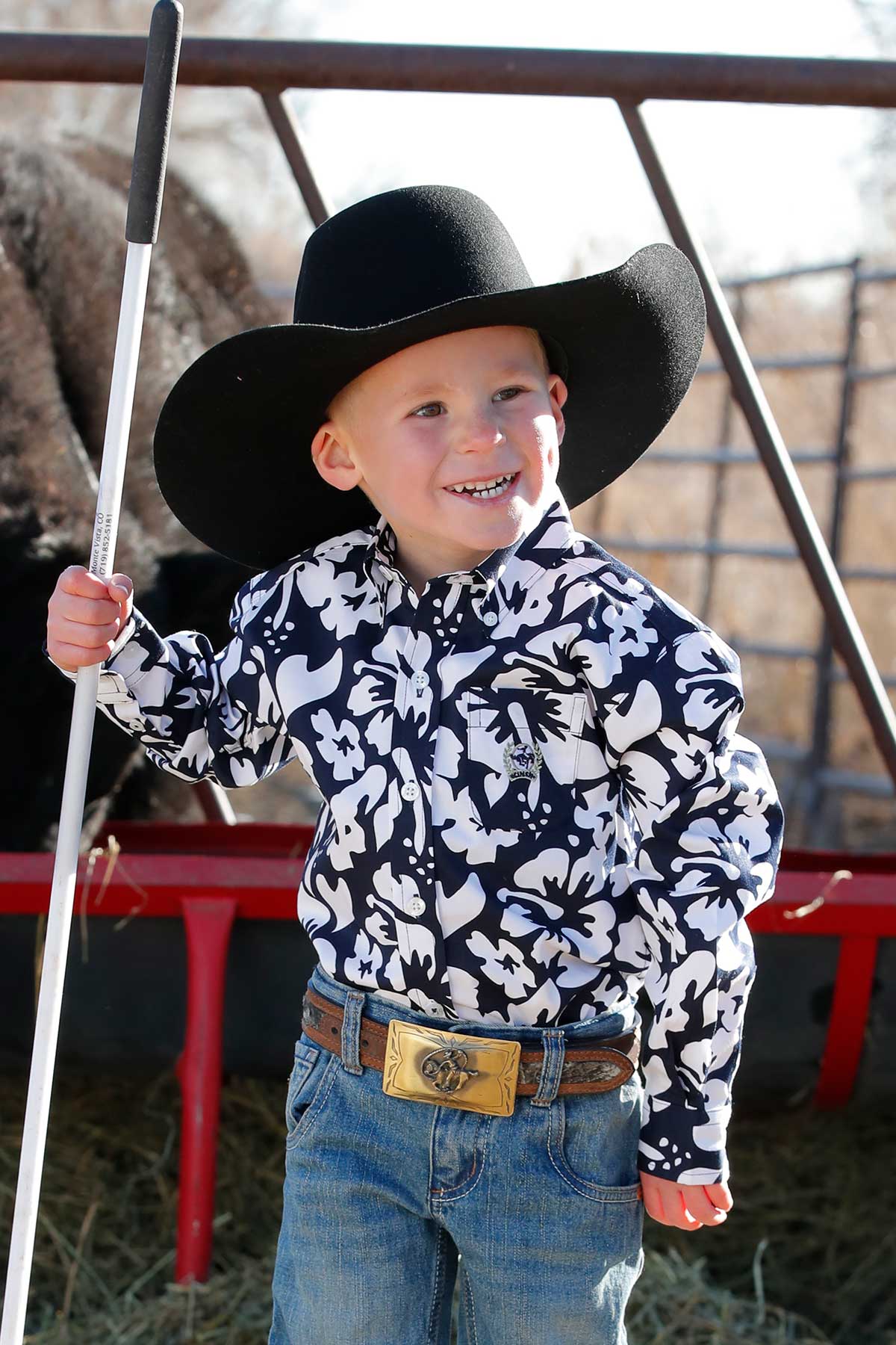 *MATCH DAD* Navy Hawaiian Toddlers Shirt by Cinch®