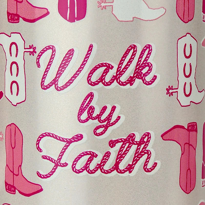 'Walk by Faith' 30 oz Travel Mug With Straw by Kerusso®