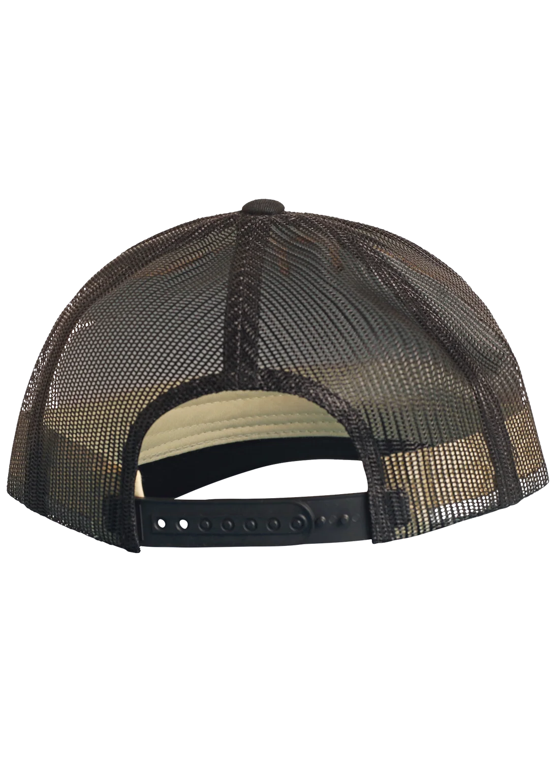 white and black Panhandle Slim cap on a white background