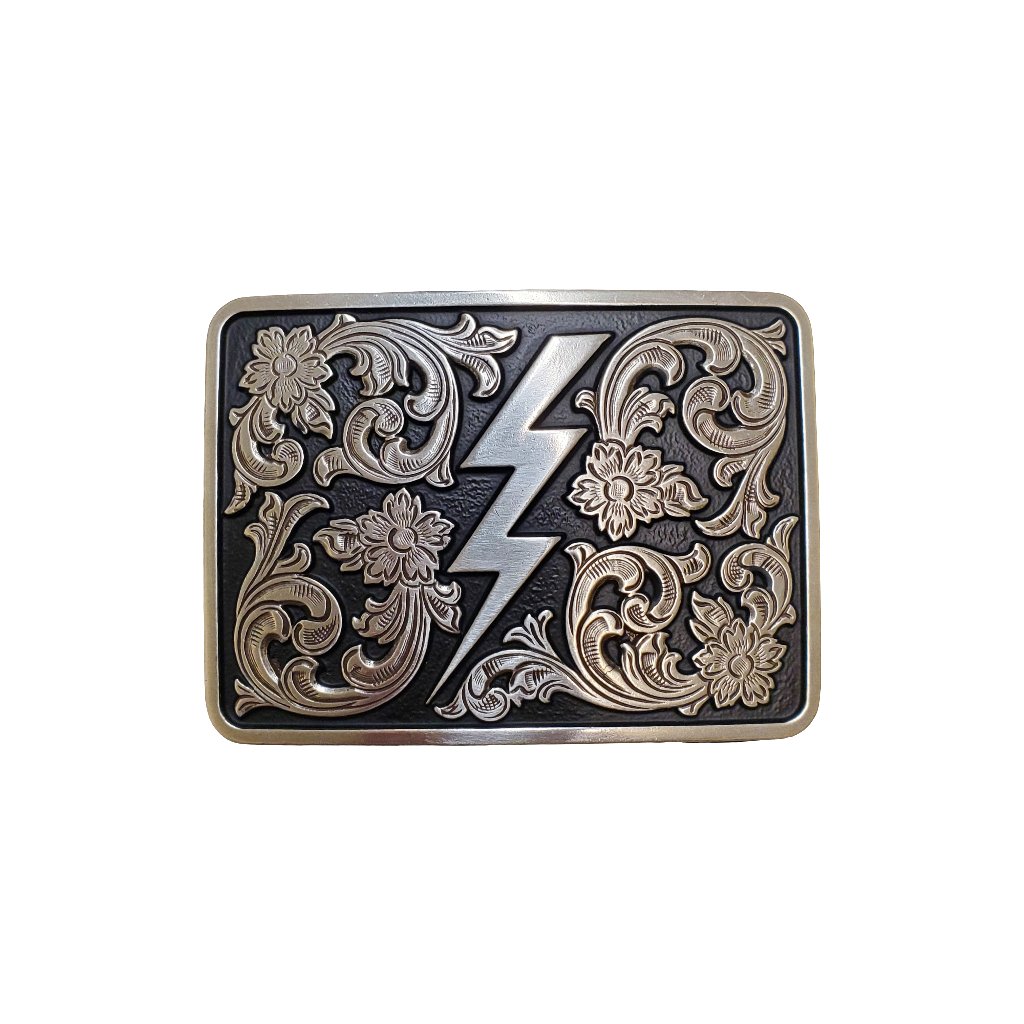 Lightening Bolt Belt Buckle by Nocona®