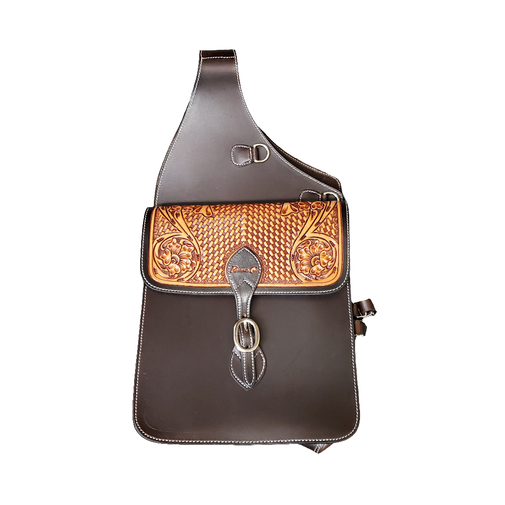 Tooled Leather Saddle Bag by Professional's Choice®