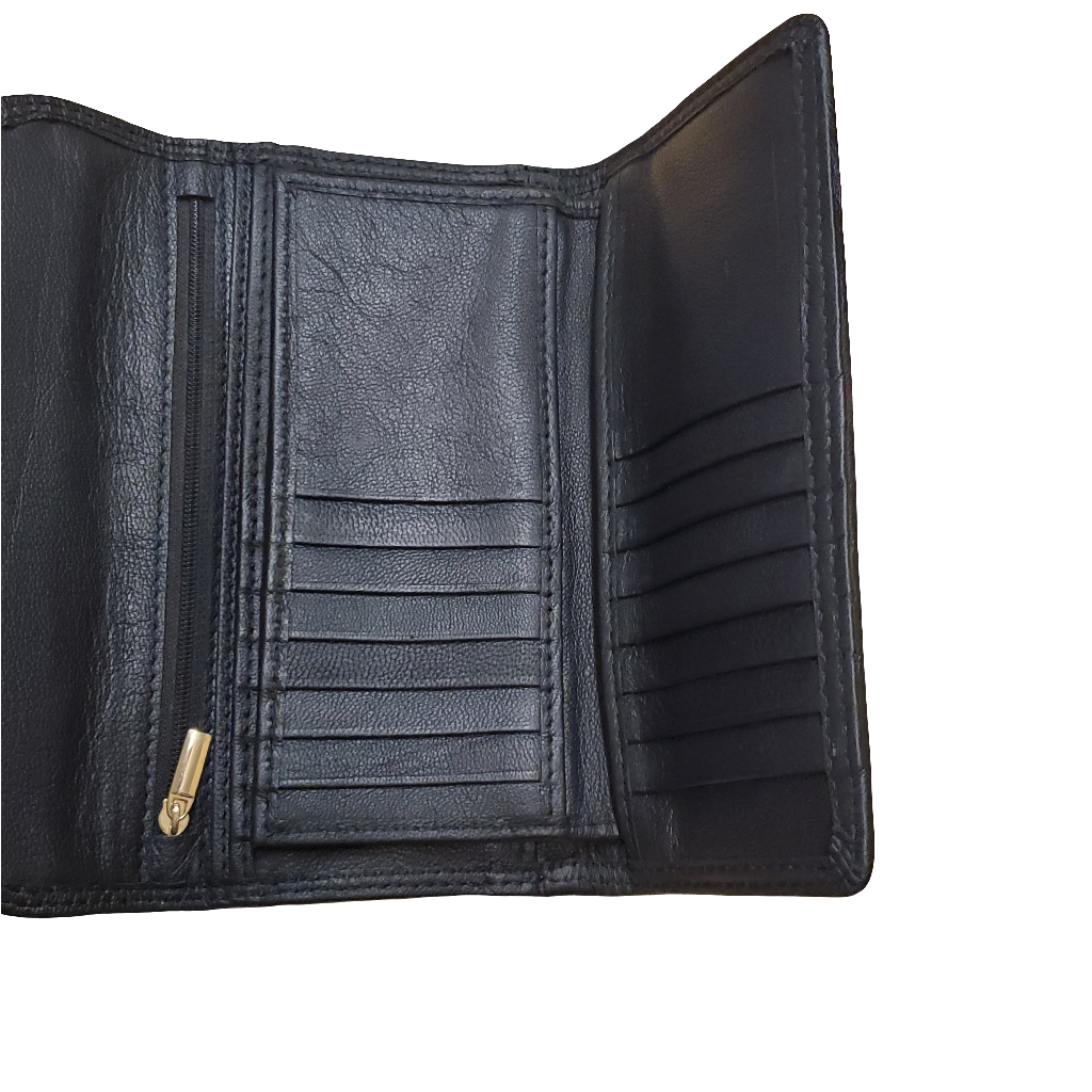 Black Leather Women's Wallet