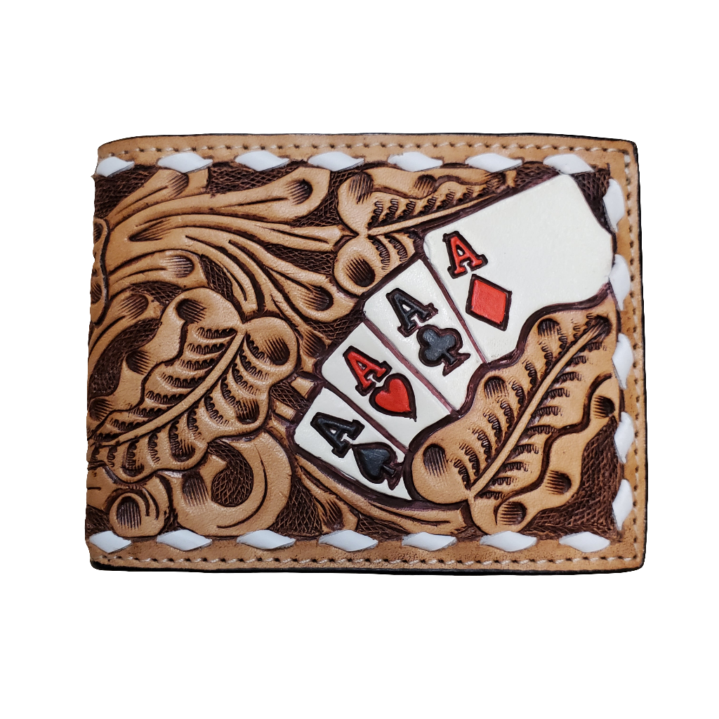 'Four Aces' Bi-Fold Men's Wallet by 3D®