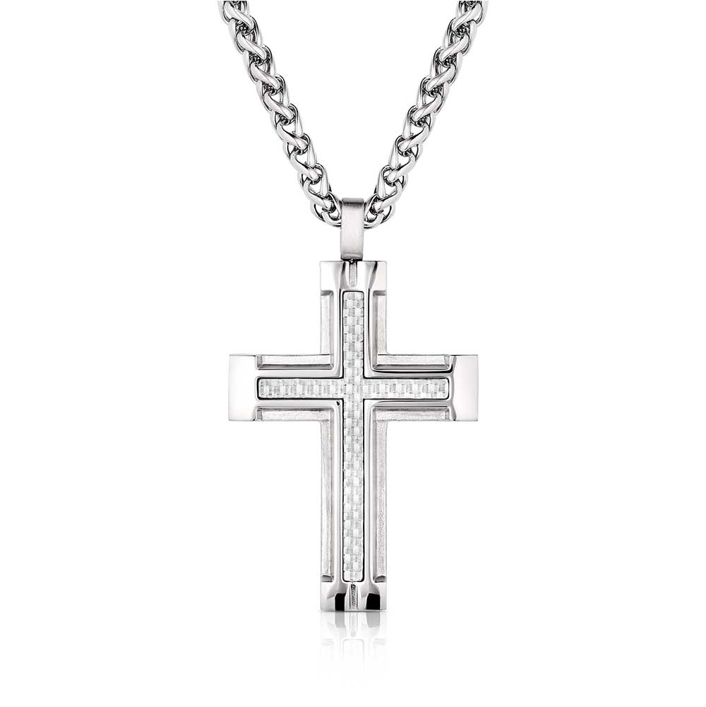 Hero's Belief' Cross Necklace by Montana Silversmiths® – Stone