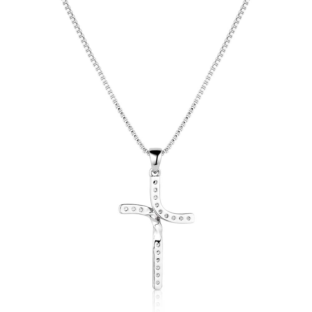 'Bend But Don't Break' Cross Necklace by Montana Silversmiths®