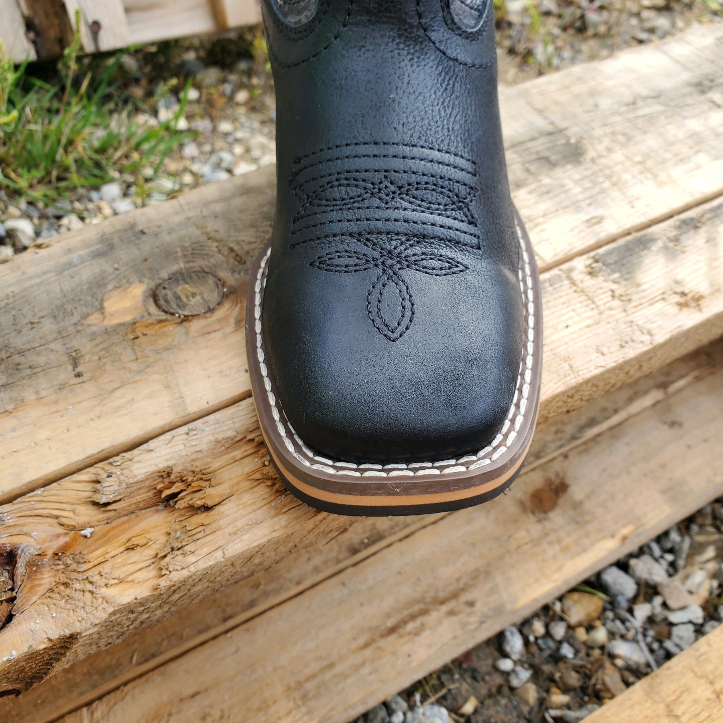 'Duke' Wide Square Toe Children & Youth Boot by Boulet®