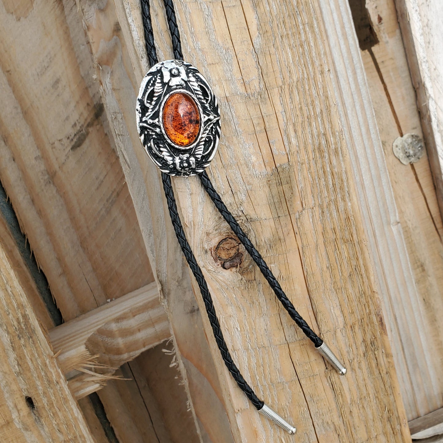 Oval with Resin Center Bolo Tie