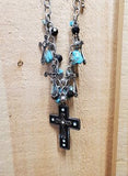 "Cross & Rocks" Necklace Set by Blazin Roxx