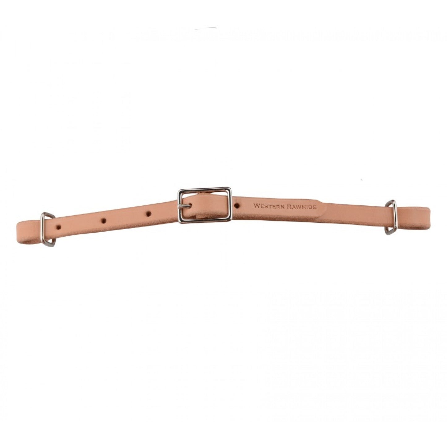 All Leather Curb Strap With Buckle by Western Rawhide