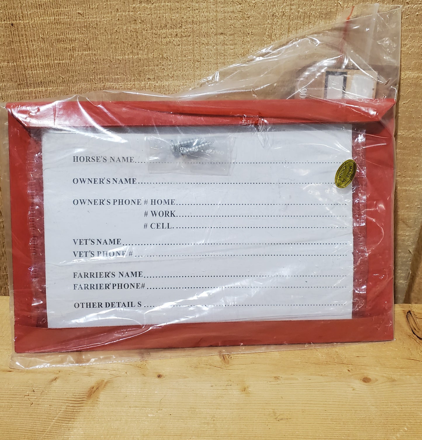 Stall Card Holder by Tough®1