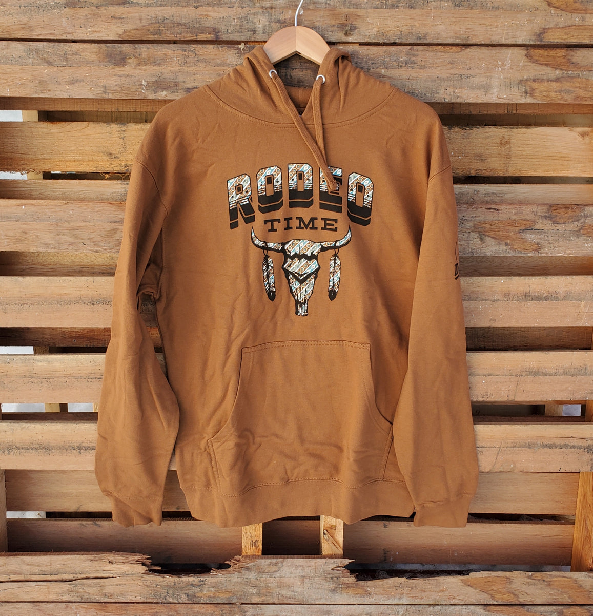 Brown and shop black hoodie