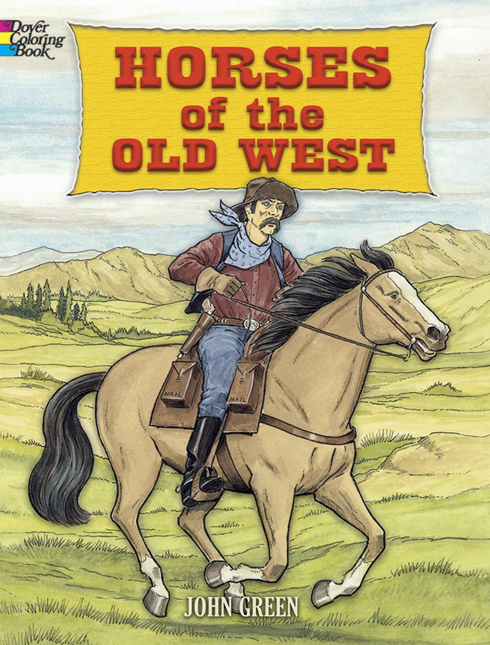 'Horses of the Old West' Coloring Book