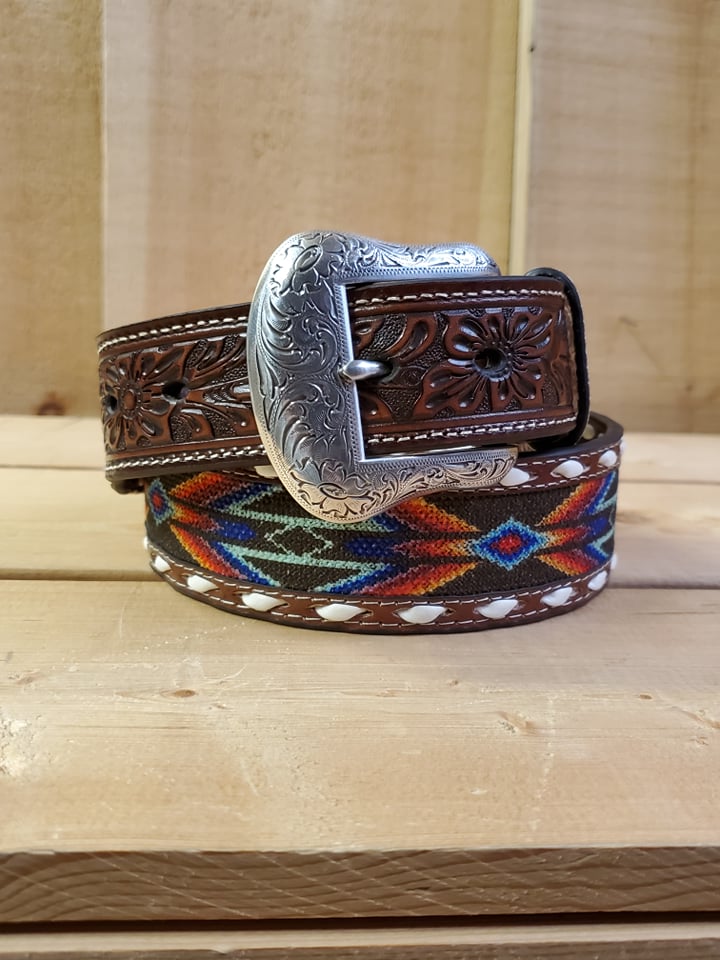 Southwest & Buckstitch Men's Belt by Nocona®