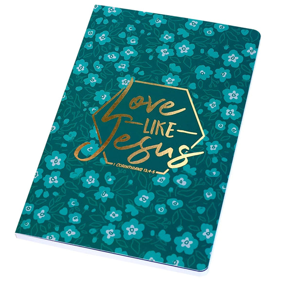 'Love Like Jesus' Teal Floral Journal by Kerusso®