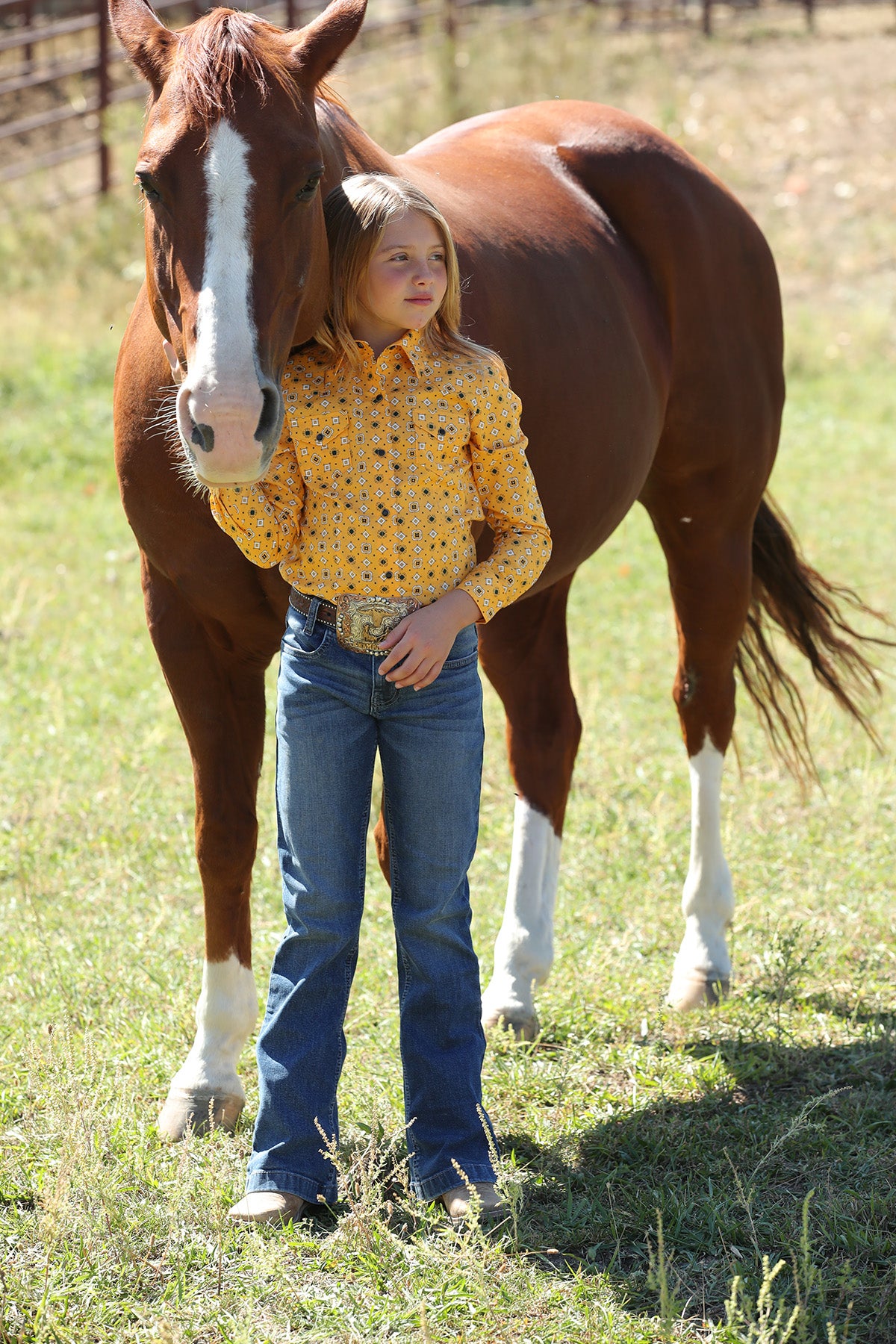 Sunshine Geo Print Girl's Shirt by Cruel Girl®