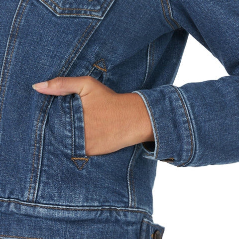Retro™ Sherpa Lined Denim Women's Jacket by Wrangler®