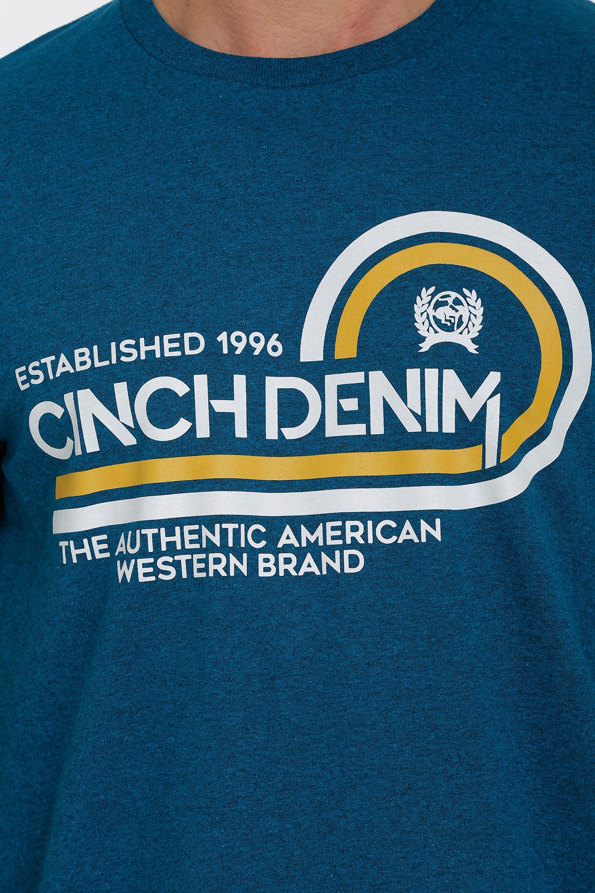Heather Teal 'Established' Men's T-Shirt by Cinch®