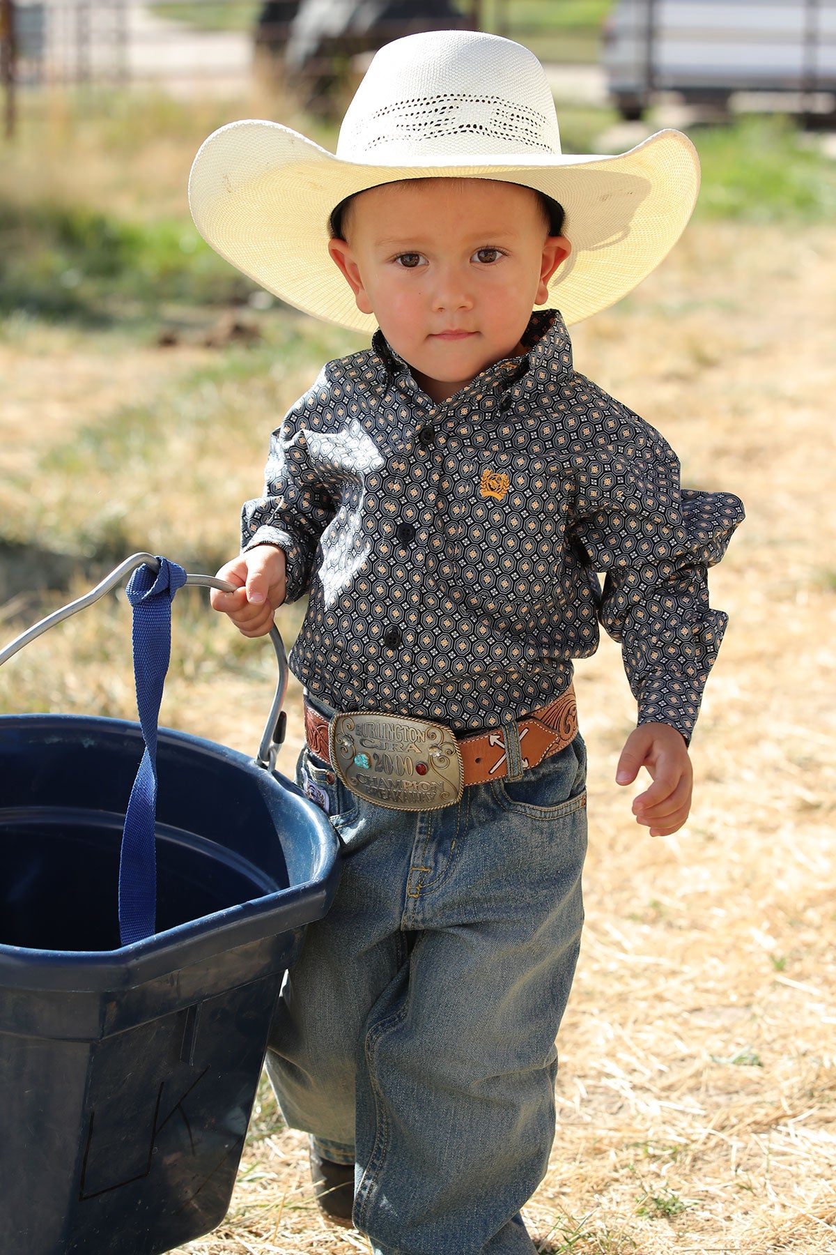 Navy Geo Print Infant & Toddler Shirt by Cinch®