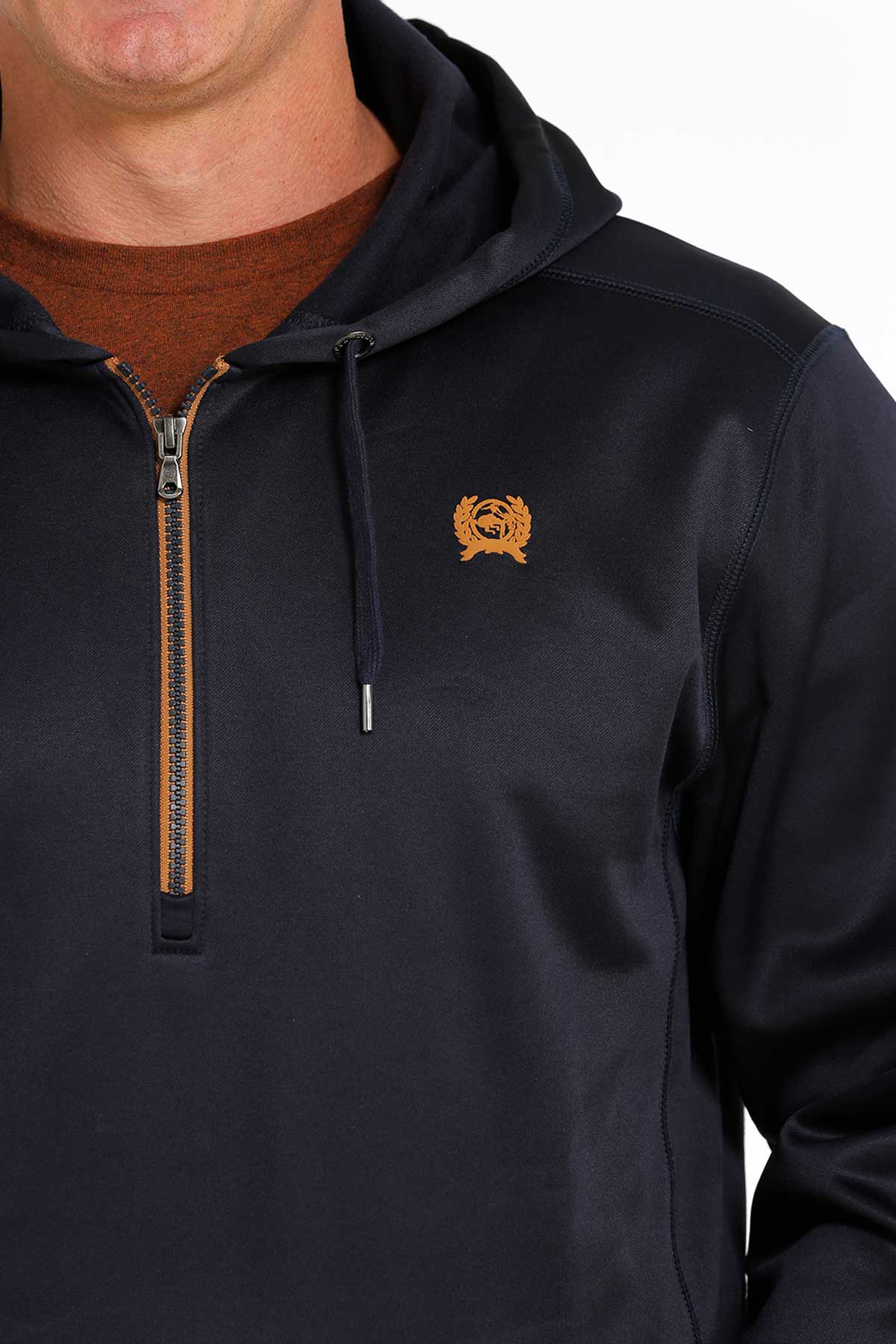 Navy Athletic 1/4 Zip Men's Hoodie by Cinch®