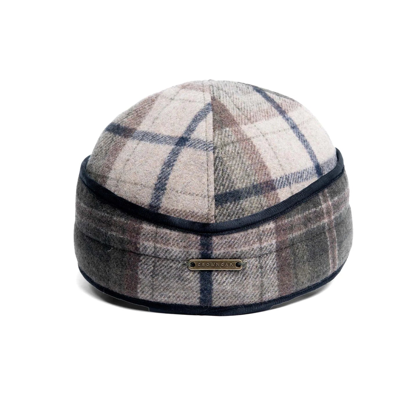Woodland Plaid Wool Railroad Cap by Crown Cap®