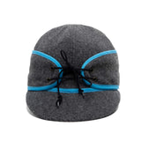 Grey & Blue Ladies Railroad Cap by Crown Cap®