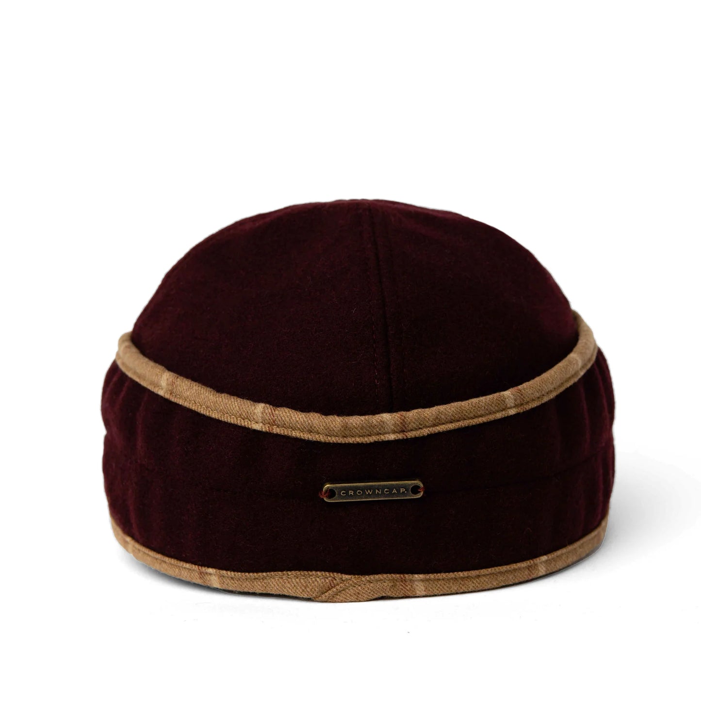 Burgundy Ladies Railroad Cap by Crown Cap®